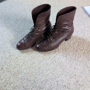 Gabor Brown Leather Ankle Boots
